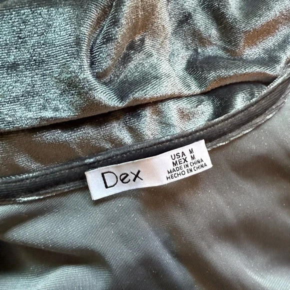 Dex Charcoal Long Sleeve Mini Dress - Picture 7 of 7